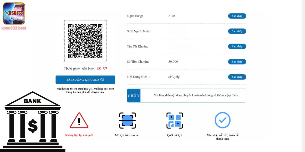 Hướng dẫn nạp tiền tài khoản bằng cách quét mã QR tiện lợi